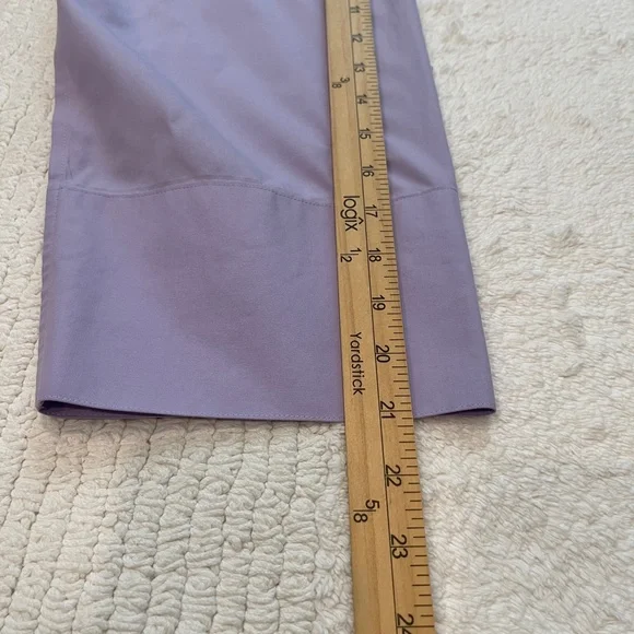 Land's End Shirt Women's Plus 24W Purple No Iron Pinpoint Oxford 3/4 Sleeve - Picture 10 of 11